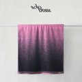 Luxury Pink & Black Gradient 100% Cotton Bath Towel