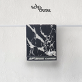 100% Cotton Marble Pattern Face Towel - Black