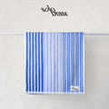 Striped Cotton Bath Towel - Blue