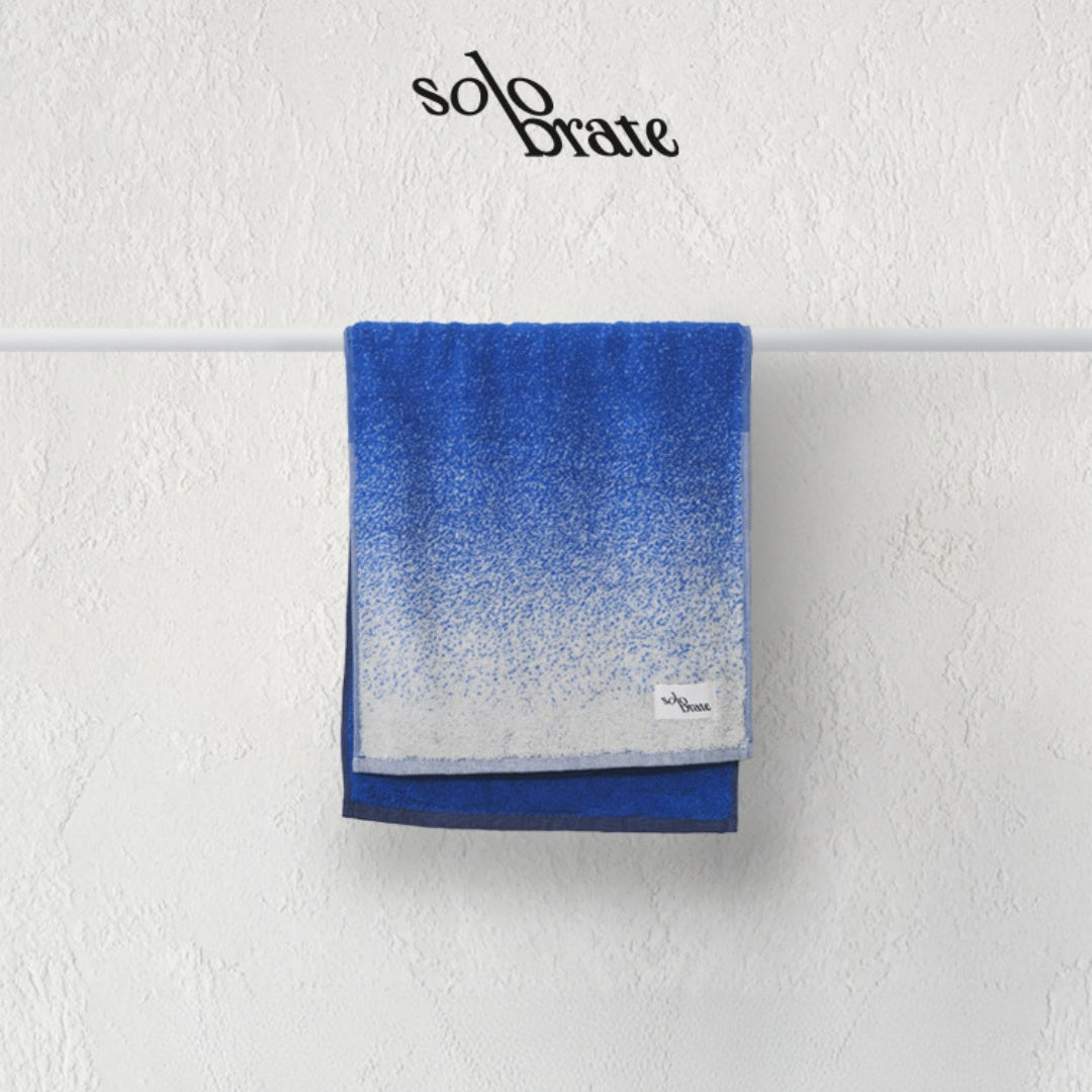 100% Cotton Gradient Face Towel - Blue