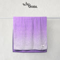 Luxury Pink & Black Gradient 100% Cotton Bath Towel - Purple