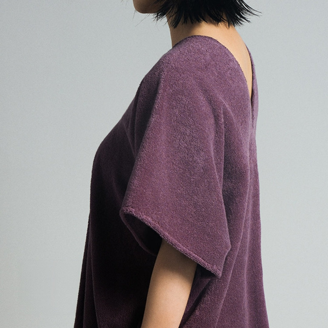 Wearable Cotton Bath Wrap - Purple