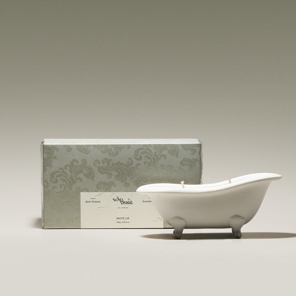 Ceramic Bathtub Scented Candle