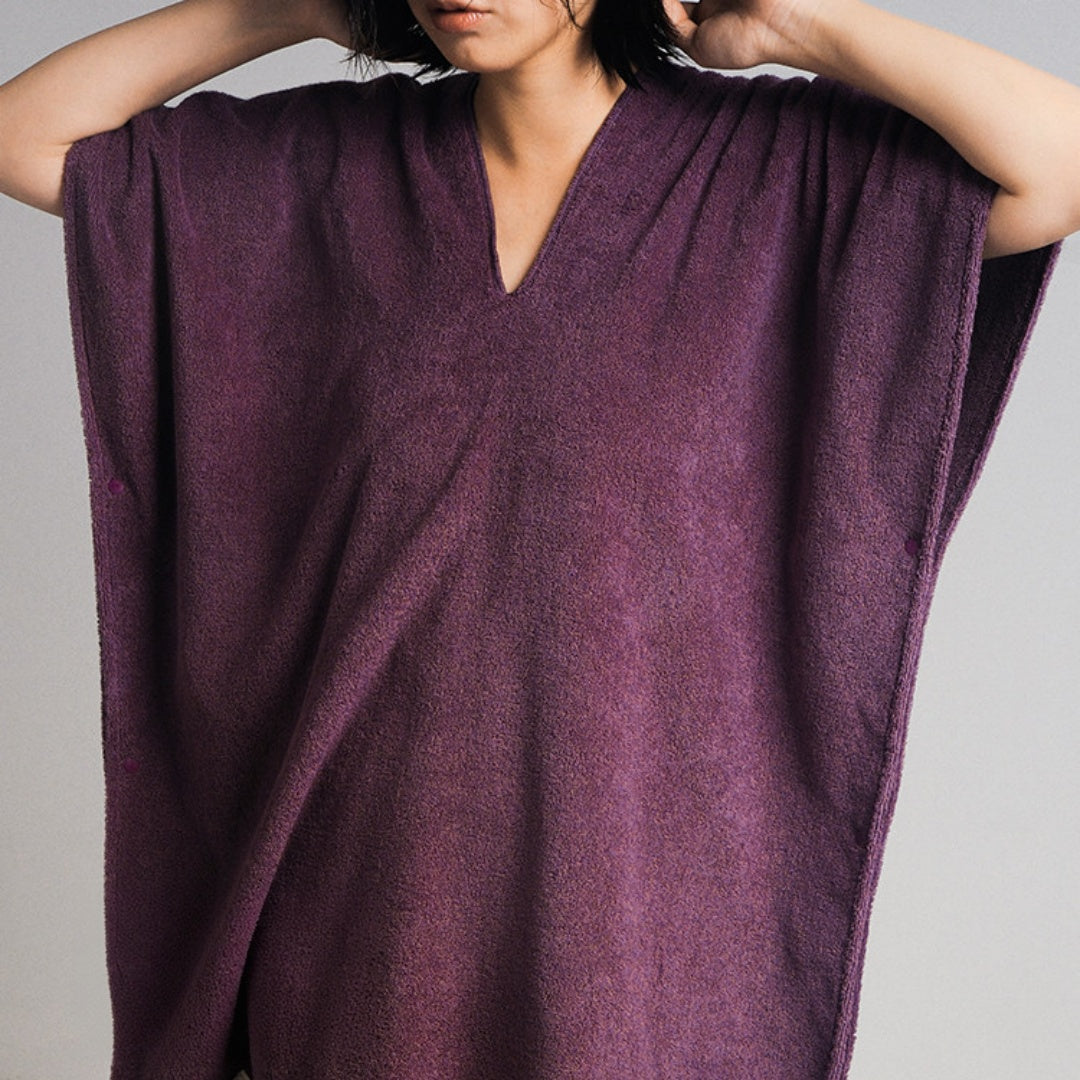 Wearable Cotton Bath Wrap - Purple