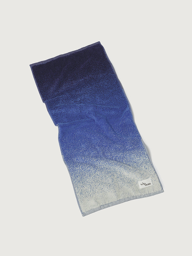 100% Cotton Gradient Face Towel - Blue