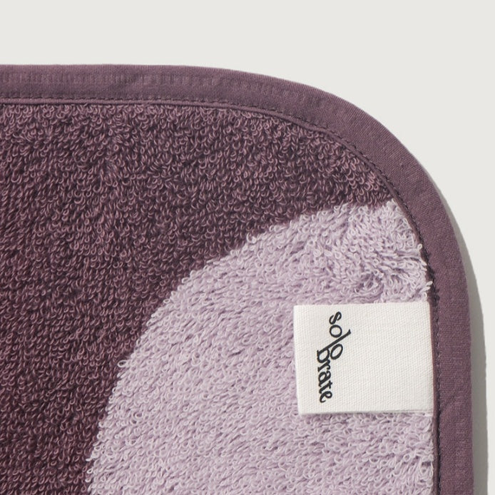 Luxury 100% Cotton Bath Towel - Purple Polka Dot