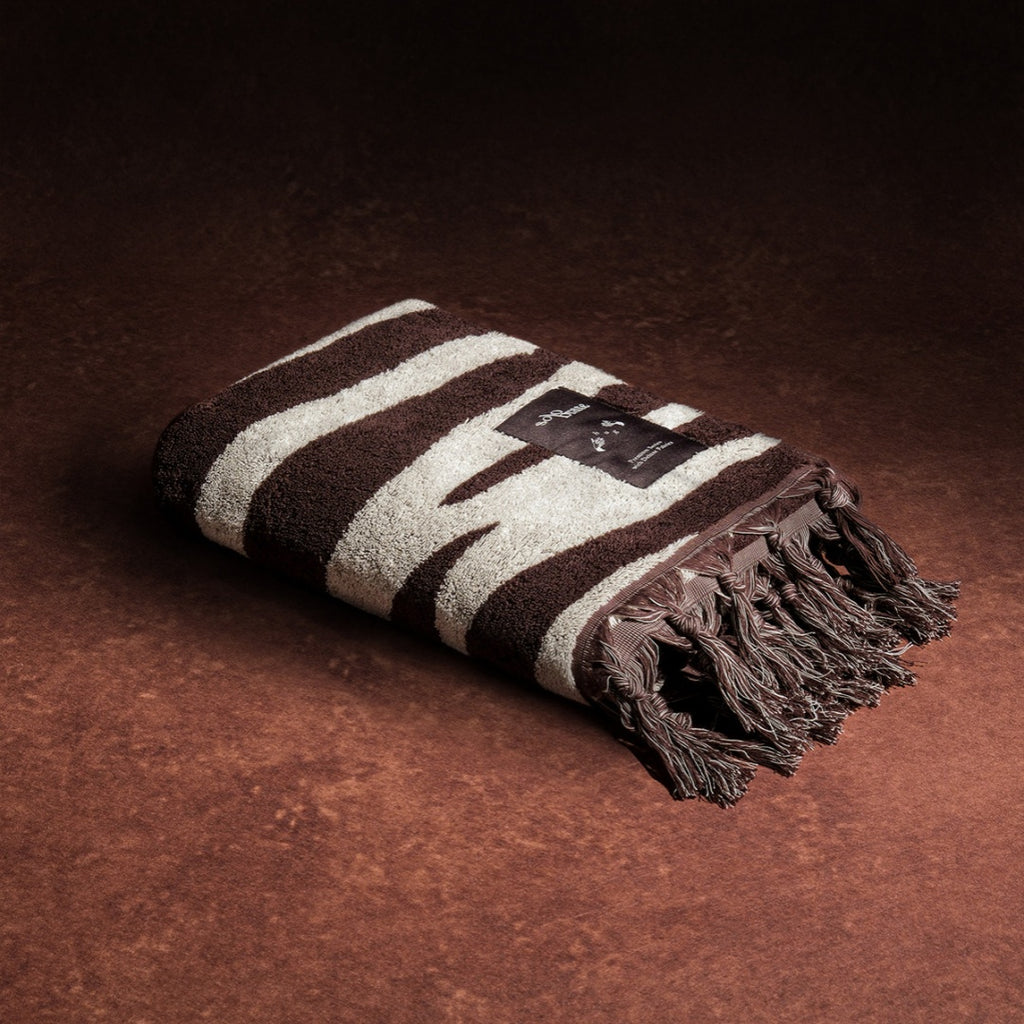 Cotton Zebra Bath Towel