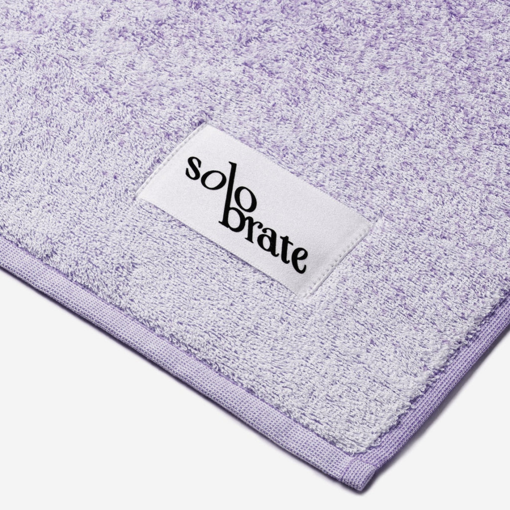 Luxury Pink & Black Gradient 100% Cotton Bath Towel - Purple