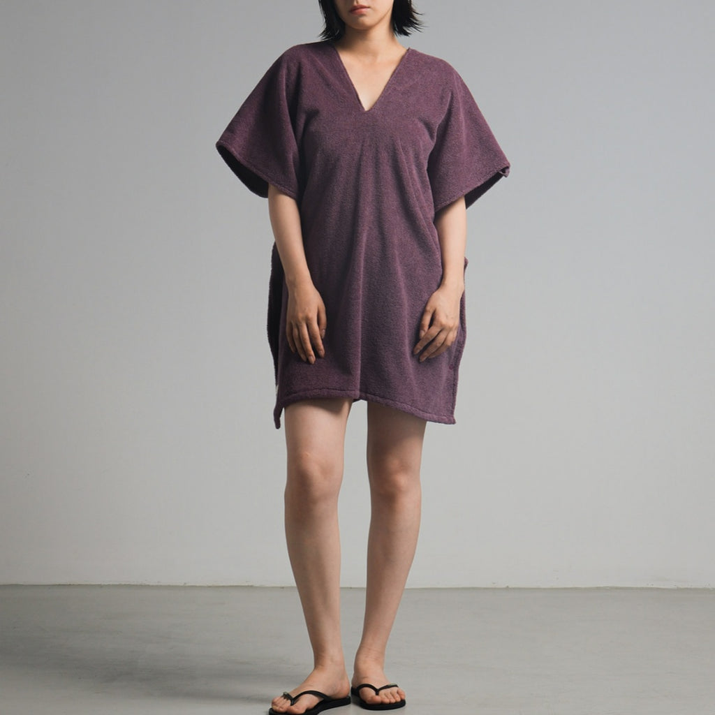 Wearable Cotton Bath Wrap - Purple