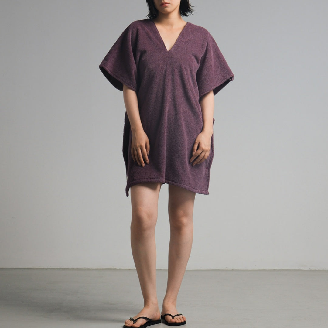 Wearable Cotton Bath Wrap - Purple