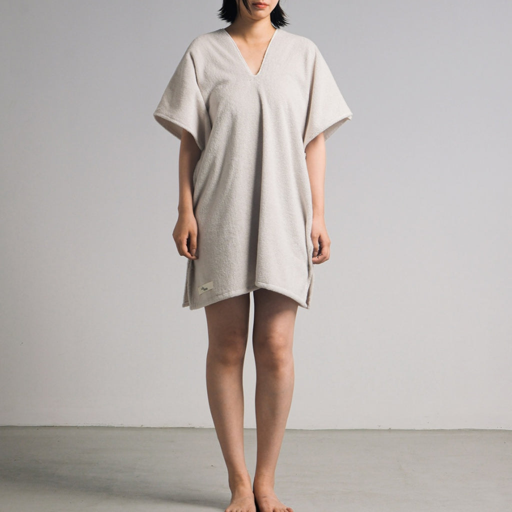 Wearable Cotton Bath Wrap - White