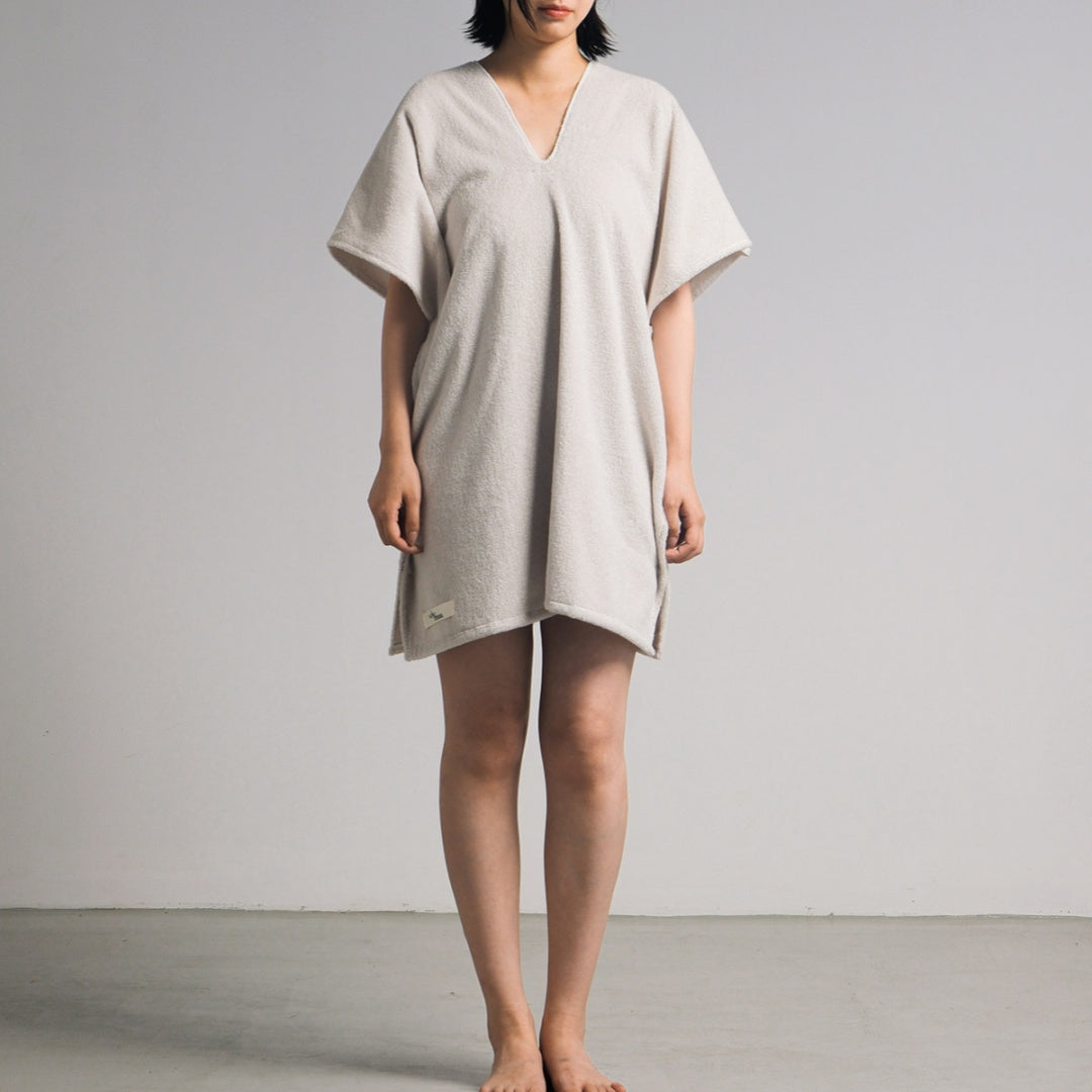 Wearable Cotton Bath Wrap - White