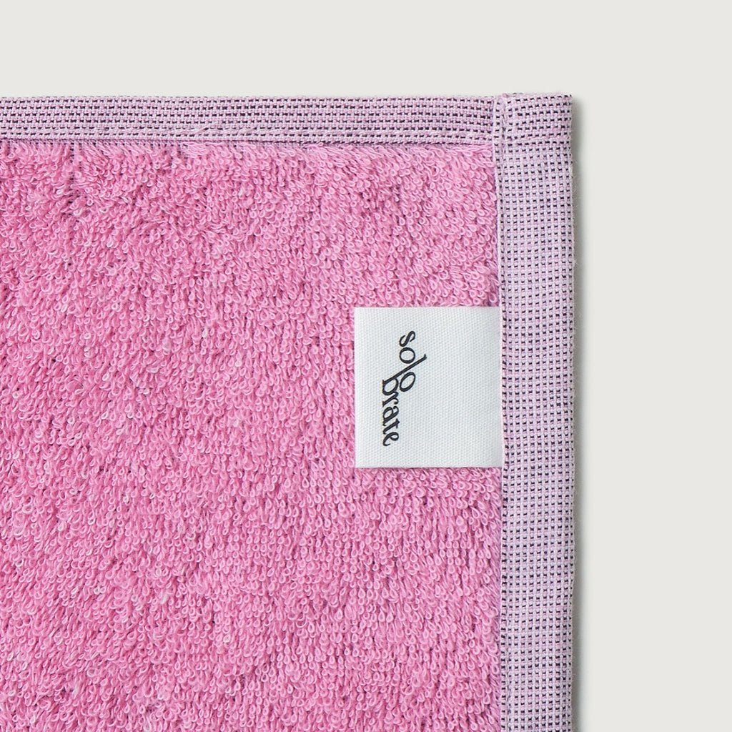 100% Cotton Gradient Face Towel - Pink and Black