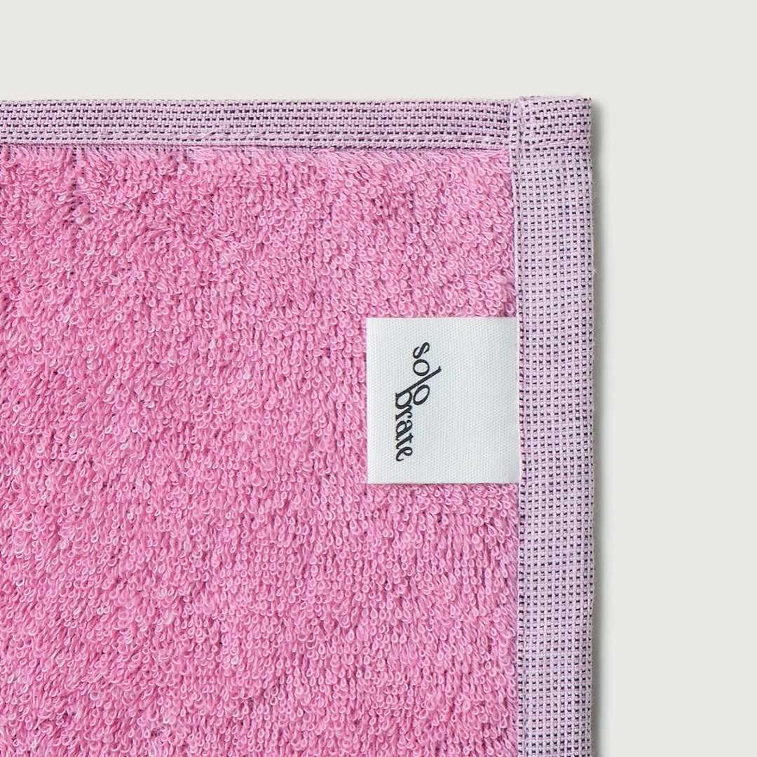 100% Cotton Gradient Face Towel - Pink and Black