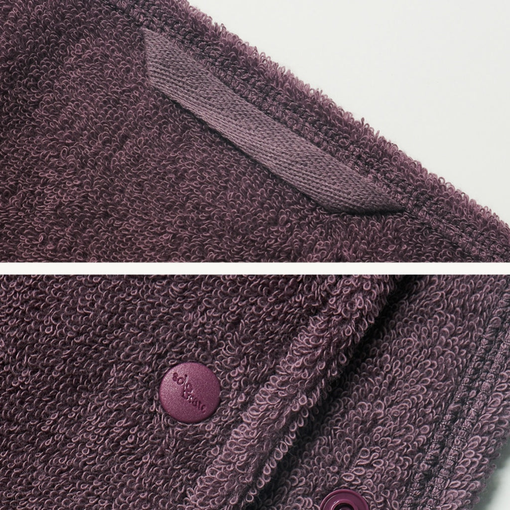 Wearable Cotton Bath Wrap - Purple