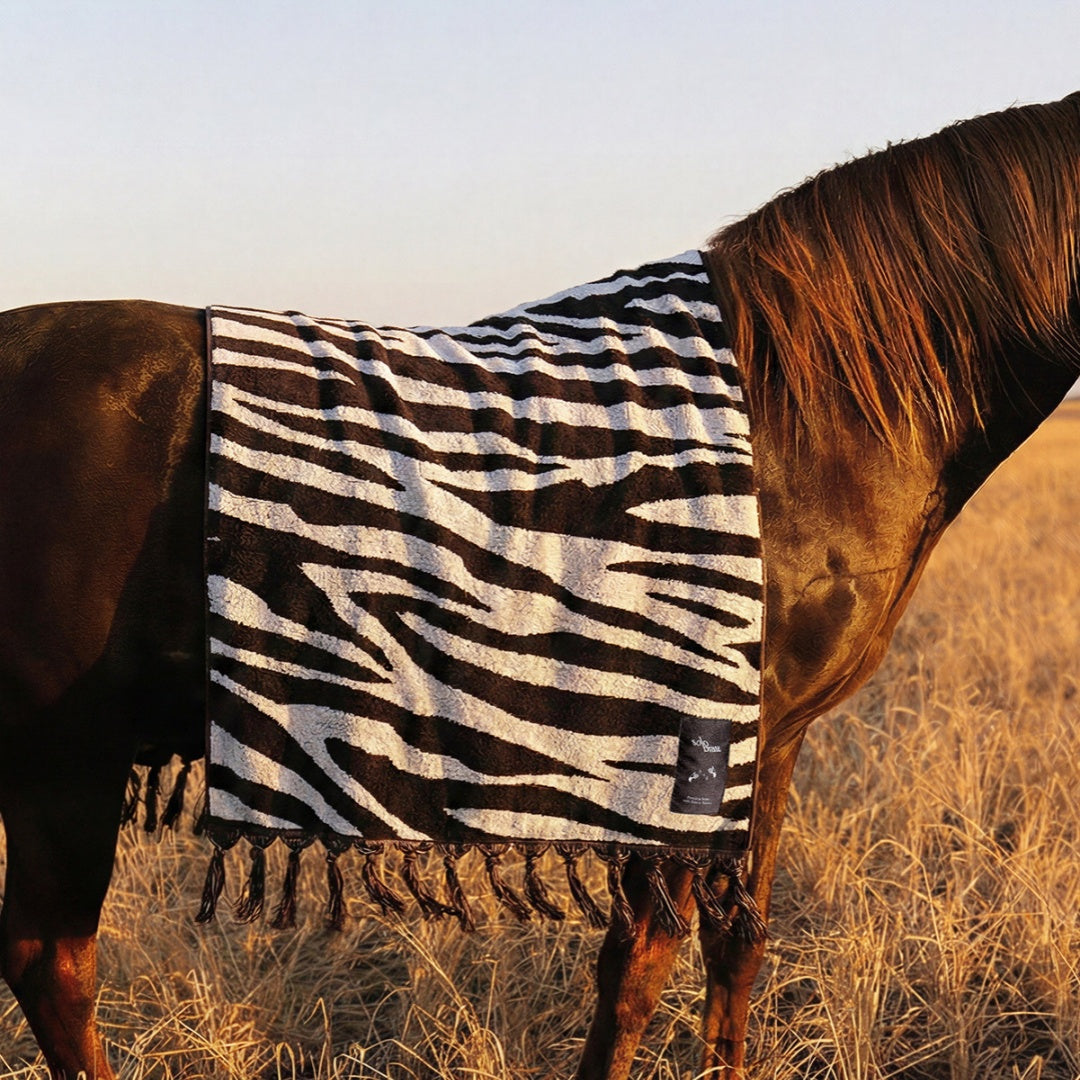Cotton Zebra Bath Towel