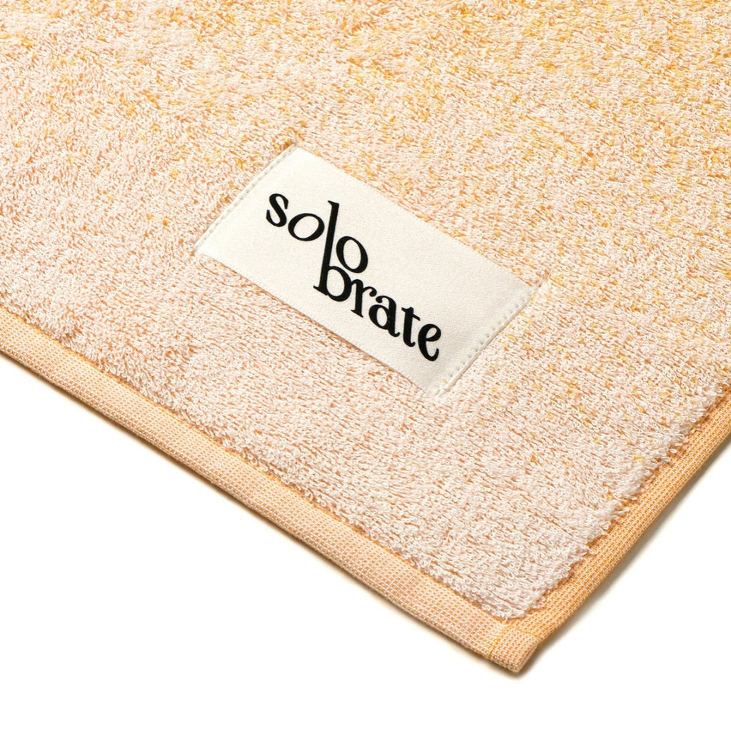 Luxury Pink & Black Gradient 100% Cotton Bath Towel - Orange
