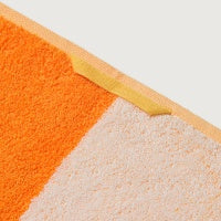 Luxury Pink & Black Gradient 100% Cotton Bath Towel - Orange