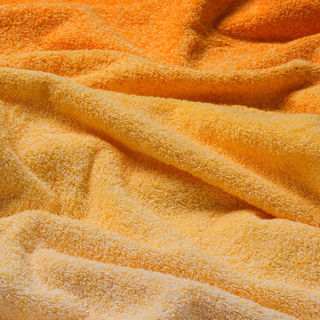 100% Cotton Gradient Face Towel - Orange