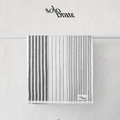 Striped Cotton Bath Towel - Gray