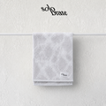 100% Cotton Marble Pattern Face Towel - White
