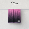 100% Cotton Gradient Face Towel - Pink and Black