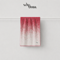 100% Cotton Gradient Face Towel - Red