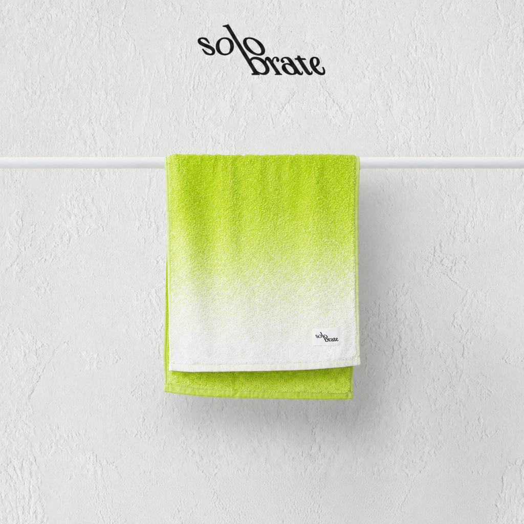 100% Cotton Gradient Face Towel - Green