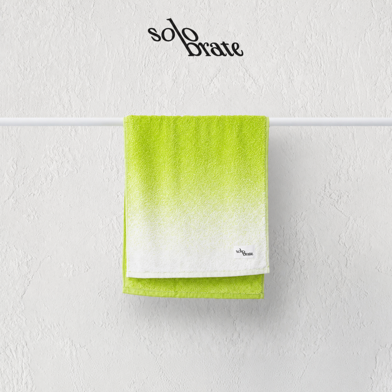 100% Cotton Gradient Face Towel - Green