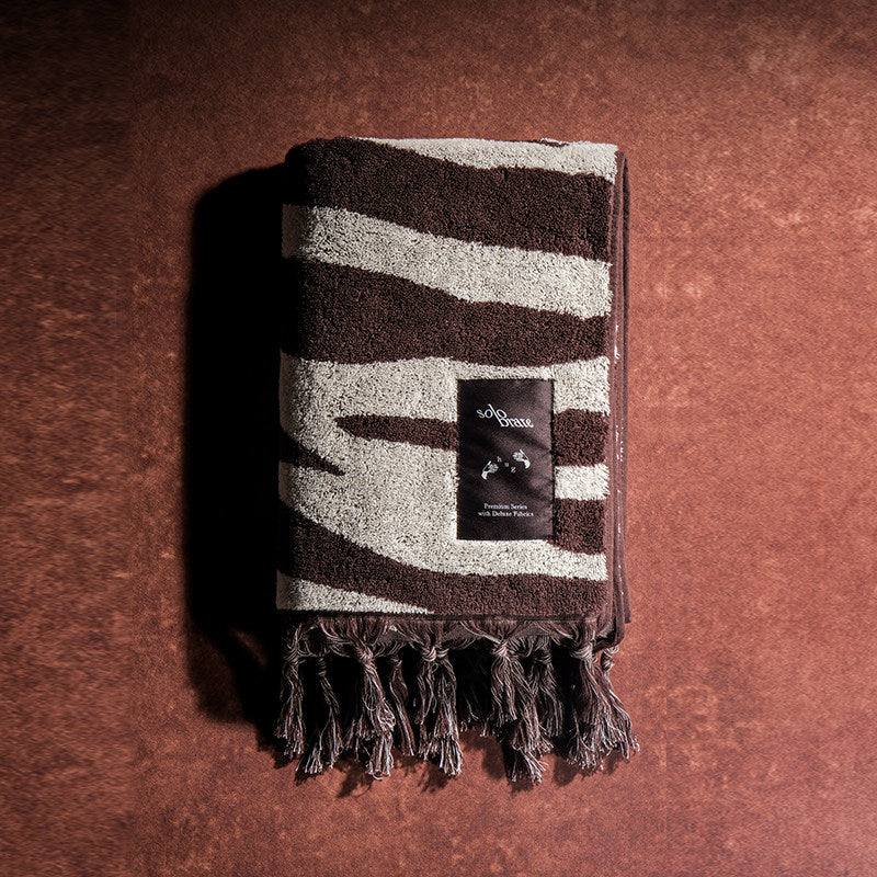Cotton Zebra Bath Towel