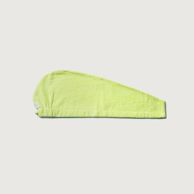 Solid Color Cotton Hair Towel Wrap - Blue