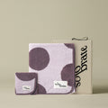 Polka Dot Cotton Towel Gift Set | Bath Towel & Hand Towel Gift Box